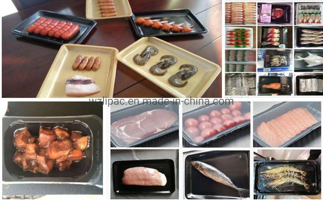 Tray Sealing Cooked Foods Skin Vacuum Packing Machines Processing Fish Skin Pack Machine, High Speed Skin Pack Machine