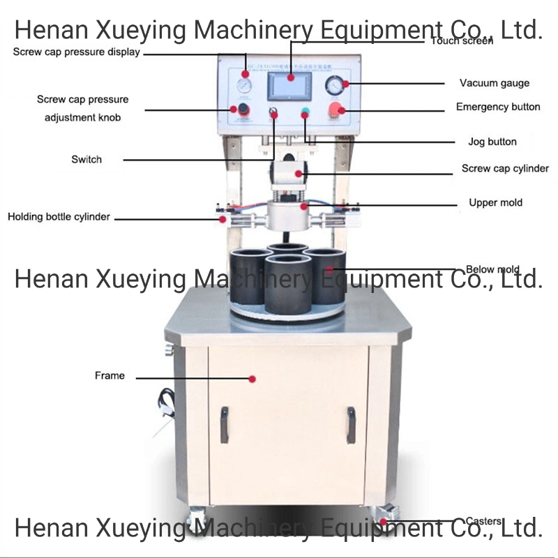 Semi-Automatic vacuum Capper Sealer Machine/Glass Bottle/Jar Vacuum Capping Machine Vacuum Capping Machine for Food Saver