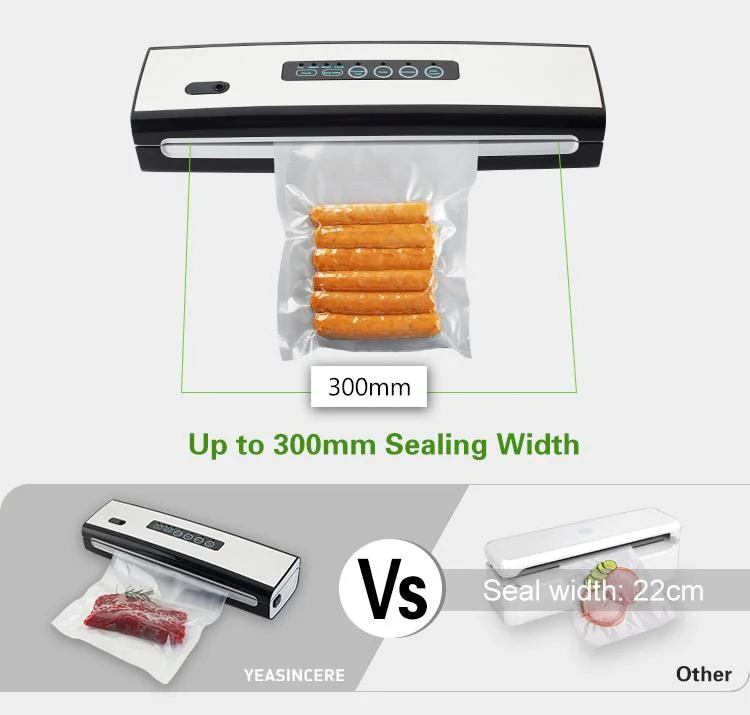 Professional Small Household Multi-Functions Stainless Steel Vacuum Food Sealer for Home Tabletop Tea Packet Sealing Machine Vacuum Sealer for Fresh Food